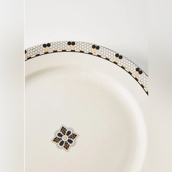 Anthropologie The Bistro Tile Stoneware Side Plates, Set of 4, NWT - Picture 4 of 6